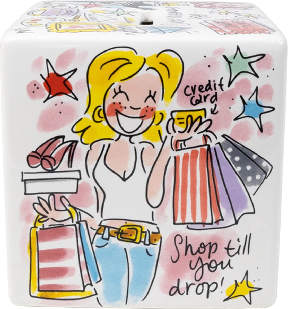 Blond Amsterdam, Even Bijkletsen: Spaarpot Vierkant 4 Blond Amsterdam, Even Bijkletsen: Spaarpot Vierkant - Afbeelding 2