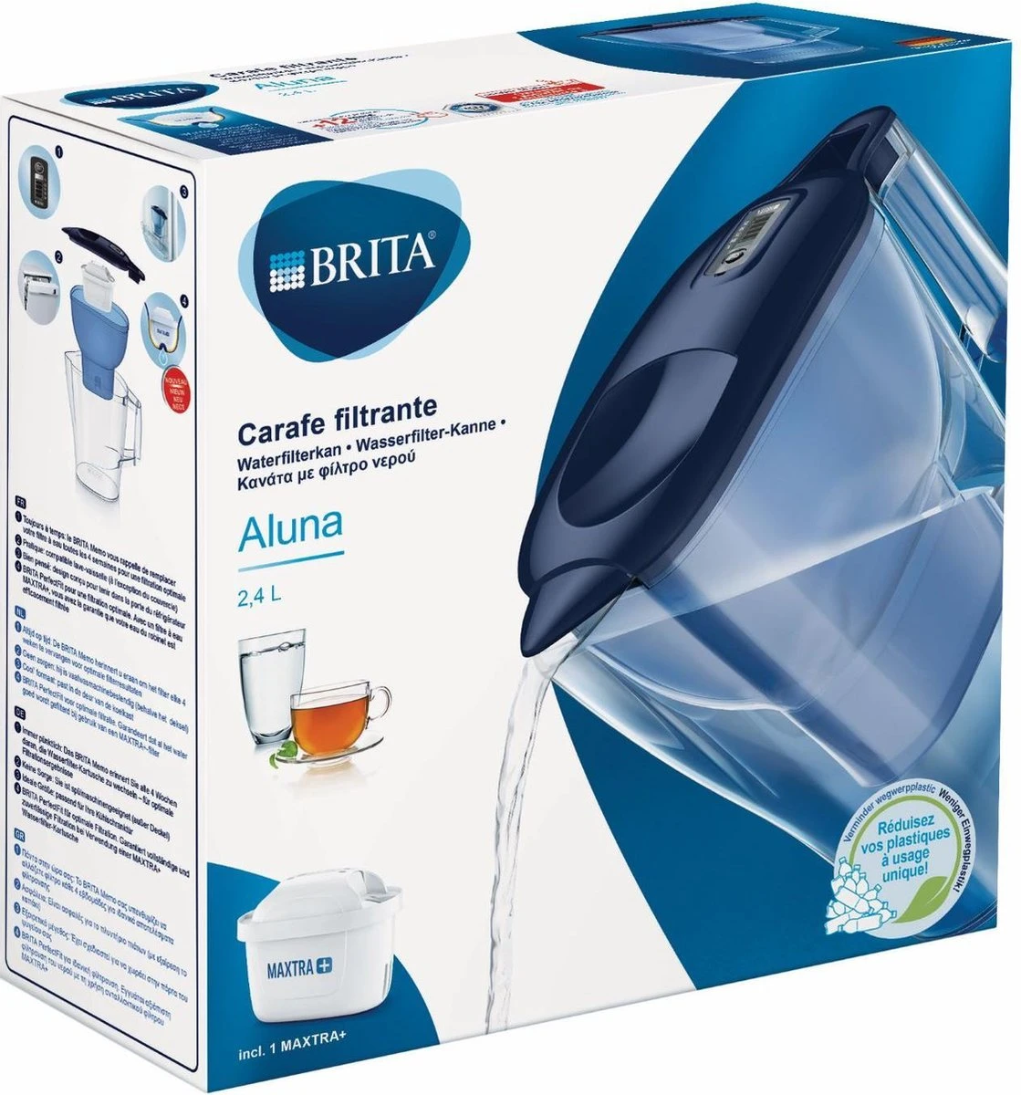 BRITA Fill&enjoy Aluna Cool Waterfilterkan - Blue 8 BRITA Fill&enjoy Aluna Cool Waterfilterkan - Blue - Afbeelding 6