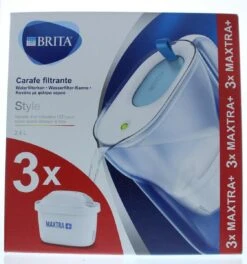 BRITA - Waterfilterkan Style Cool - Blauw - 2,4L + 3 MAXTRA+ Waterfilterpatronen 33 BRITA - Waterfilterkan Style Cool - Blauw - 2,4L + 3 MAXTRA+ Waterfilterpatronen -Brita Shop 1123x1200