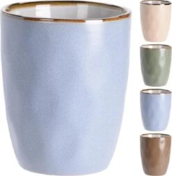 Excellent Houseware Set Van 4x Stuks Luxe Gekleurde Stoneware Bekers/koffiekopjes 280 Ml - Kopjes/koffiebekers 9 Excellent Houseware Set Van 4x Stuks Luxe Gekleurde Stoneware Bekers/koffiekopjes 280 Ml - Kopjes/koffiebekers -Brita Shop 1177x1200