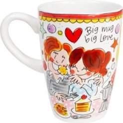 Blond Amsterdam Even Bijkletsen Beker XL 500 Ml - Rode Rand -Brita Shop 1195x1200 3