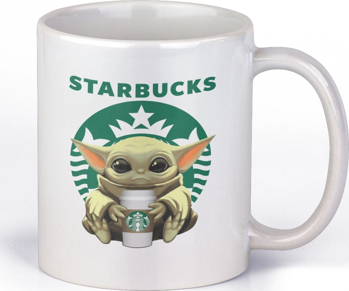 Mok Bedrukt Met Baby Yoda | Starbucks | Koffiebeker | Starwars Beker | Cadeau Voor Hem | Man | Haar | Vrouw 3 Mok Bedrukt Met Baby Yoda | Starbucks | Koffiebeker | Starwars Beker | Cadeau Voor Hem | Man | Haar | Vrouw