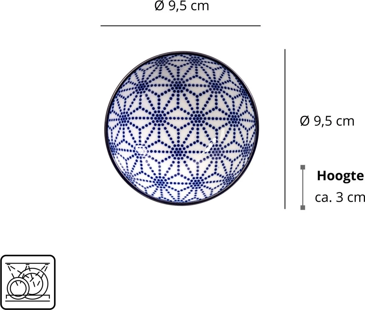 Tokyo Design Studio Nippon Blue Sushiserviesset - Porselein - 6 Delig - 2 Persoons 9 Tokyo Design Studio Nippon Blue Sushiserviesset - Porselein - 6 Delig - 2 Persoons - Afbeelding 7