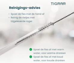 Tigrar - Waterfles - Drinkfles - Thermosfles 1 Liter Dubbelwandig - RVS - (Staal) Blauw - Incl. Extra Dop 3 Rietjes En Reiniger -Brita Shop 1200x1022 1