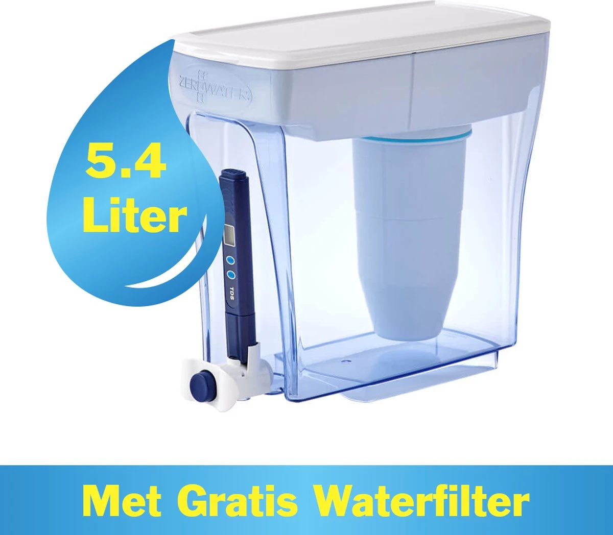 ZeroWater - 5,4 Liter - Waterkan Met TDS Meter 3 ZeroWater - 5,4 Liter - Waterkan Met TDS Meter