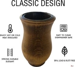 Borvat® | Houten Mate Gourd Cup, Yerba Mate Kalebas, Mate, Bombilla, Yerba Mate Cup -Brita Shop 1200x1062 1