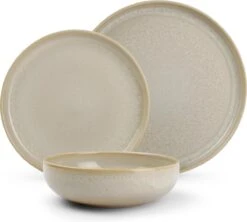 Salt&Pepper Tabo Beige - Serviesset - 4 Persoons - 12 Delig - Crème/Beige