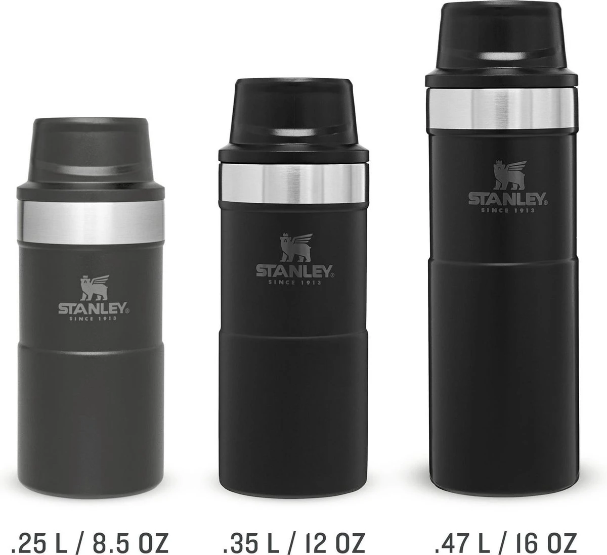Stanley The Trigger-Action Travel Mug 0,25L - Thermosfles - Black 6 Stanley The Trigger-Action Travel Mug 0,25L - Thermosfles - Black - Afbeelding 4
