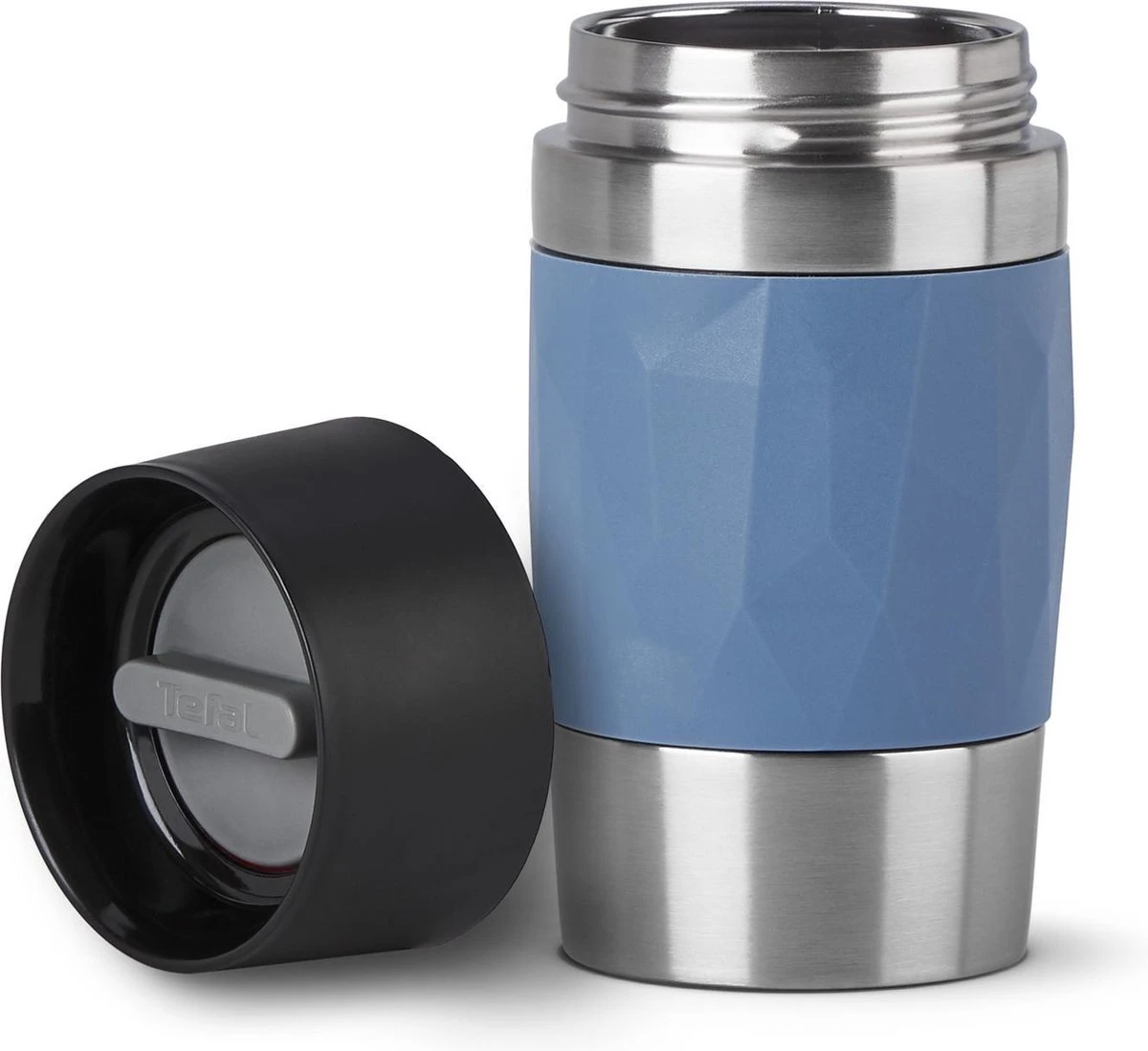 Tefal Compact Travel Mug Compact Thermosfles - 0,3 L - Blauw 6 Tefal Compact Travel Mug Compact Thermosfles - 0,3 L - Blauw - Afbeelding 4