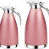 Royal Swiss - Thermoskan - Set Van Twee 1,2 Liter En 1,6 Liter - Thermosfles (Roze) -Brita Shop 1200x1131