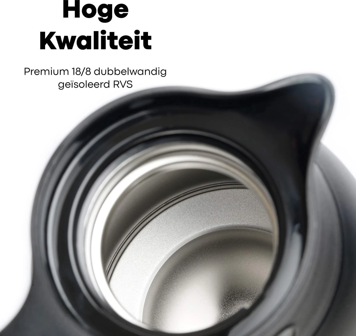 Vatten® Premium RVS Thermoskan - Donkergroen - 1.5 Liter - Met Drukknop - Isoleerkan 7 Vatten® Premium RVS Thermoskan - Donkergroen - 1.5 Liter - Met Drukknop - Isoleerkan - Afbeelding 5