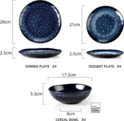 Serviesset 8 Personen - 24 Delig - Handgemaakt - Blauw 9 Serviesset 8 Personen - 24 Delig - Handgemaakt - Blauw -Brita Shop 1200x1165 1