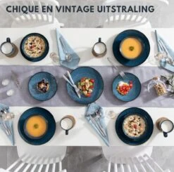 Serviesset – 16 Delig – 4 Persoons – Porselein - Luxe - Blauw 12 Serviesset – 16 Delig – 4 Persoons – Porselein - Luxe - Blauw -Brita Shop 1200x1189 2