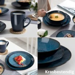 Serviesset – 16 Delig – 4 Persoons – Porselein - Luxe - Blauw 10 Serviesset – 16 Delig – 4 Persoons – Porselein - Luxe - Blauw -Brita Shop 1200x1196 4
