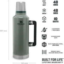 Stanley The Legendary Classic Bottle 2.3L Hammertone Green -Brita Shop 1200x1198 3