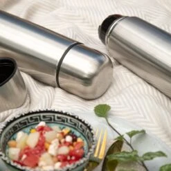 BUUF™️ Thermosfles 1 Liter - Isoleerfles - Thermosbeker - 24u/koud, 8u/warm - RVS - Zilver -Brita Shop 1200x1200 170