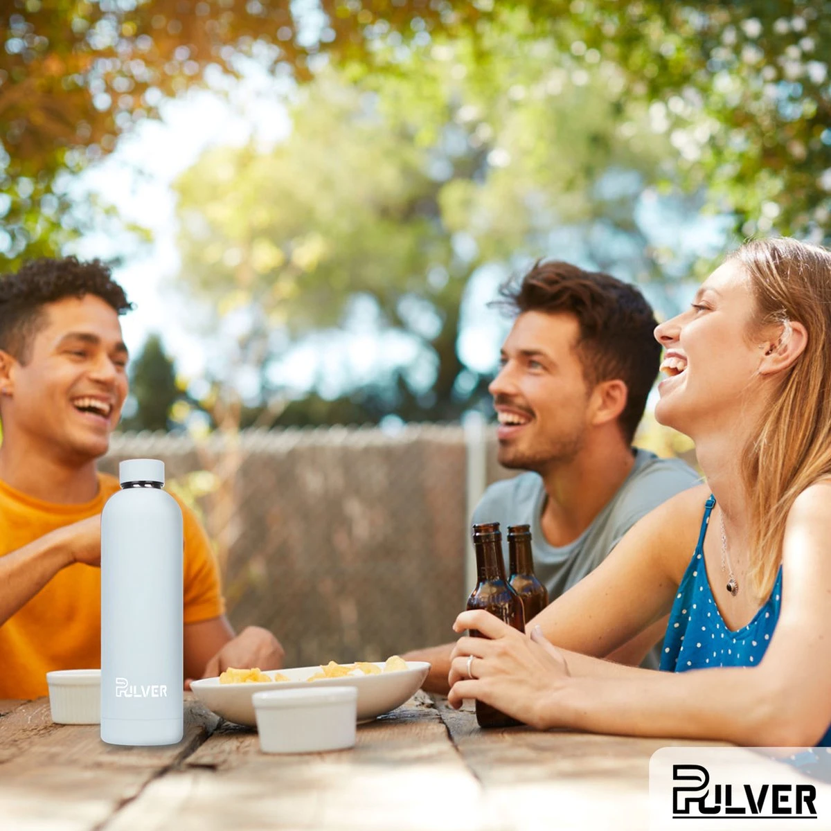 Pulver - RVS Thermosfles / Drinkfles – BPA Vrij – 750 Ml - Waterfles Met Draaidop – Drinkfles – Dubbele Isolatie - Rubberen Coating- Licht Groen 7 Pulver - RVS Thermosfles / Drinkfles – BPA Vrij – 750 Ml - Waterfles Met Draaidop – Drinkfles – Dubbele Isolatie - Rubberen Coating- Licht Groen - Afbeelding 5