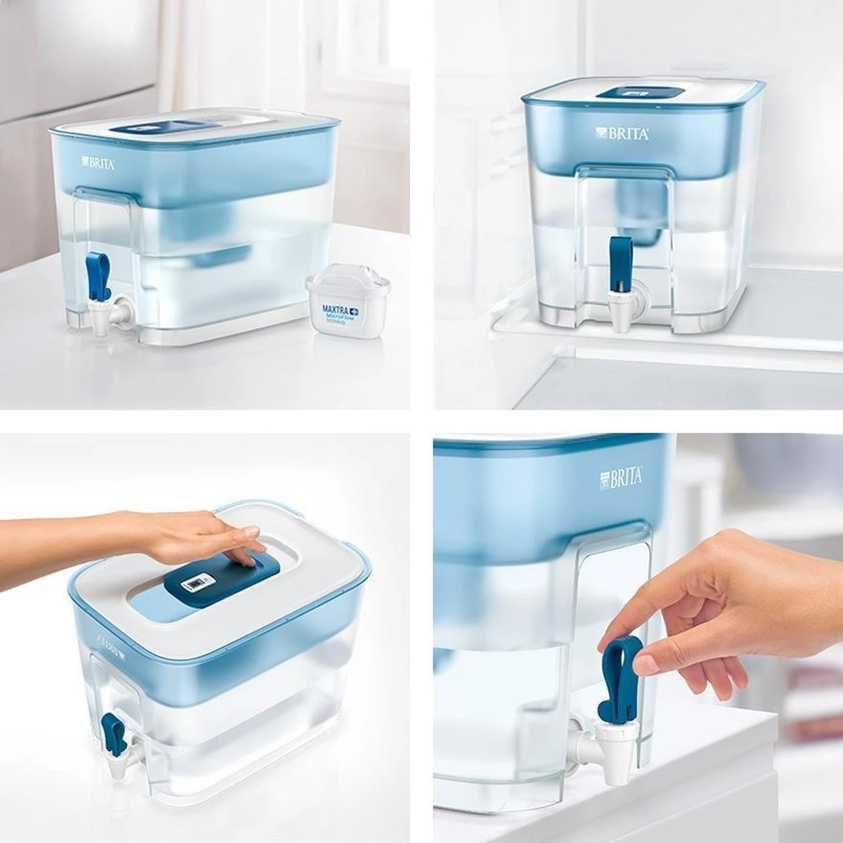 BRITA - Waterfilterkan Flow Cool - Blauw - 8,2L 5 BRITA - Waterfilterkan Flow Cool - Blauw - 8,2L - Afbeelding 3