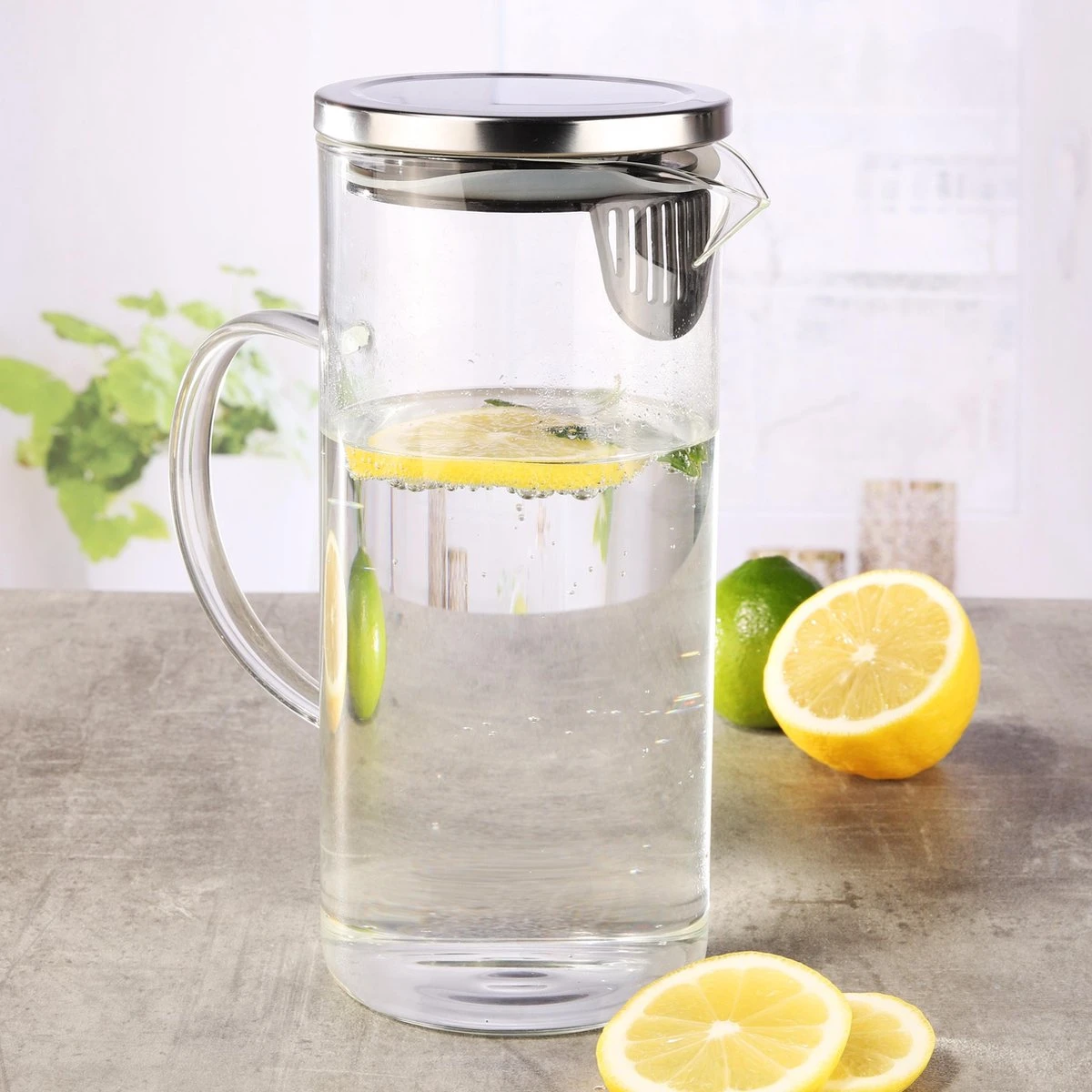H.I. Glazen Waterkan 1,3 Liter 3 H.I. Glazen Waterkan 1,3 Liter