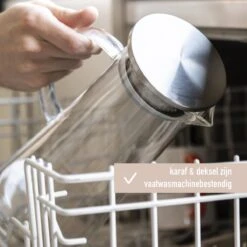 MÊZON® Schenkkan - Glazen Waterkan - Waterkaraf Voor Fruitwater - Multifunctionele Decanteer Karaf - Kan Met Deksel - 1.5L Capaciteit -Brita Shop 1200x1200 390