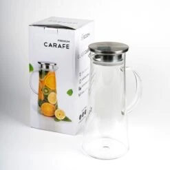 MÊZON® Schenkkan - Glazen Waterkan - Waterkaraf Voor Fruitwater - Multifunctionele Decanteer Karaf - Kan Met Deksel - 1.5L Capaciteit -Brita Shop 1200x1200 394