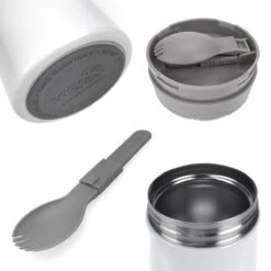 Lock&Lock RVS Thermos Lunchbox - Voedselcontainer - Voedseldrager - Lunchpot - Snackbox - Soepbeker To Go - Warme Maaltijden - Volwassenen - 500ml - Houdt Tot 6 Uur Warm - Lekvrij - Wit -Brita Shop 1200x1200 41