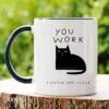 I Work Hard Kat Mok - Katten - Juf Cadeau - Meester Cadeau - Verjaardagscadeau - Cadeau - Verjaardag Cadeau Man - Cadeau Voor Man - Cadeau Voor Vrouw - Mokken - Theeglazen - Koffiekopjes -Brita Shop 1200x1200 462