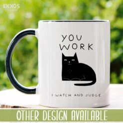 I Work Hard Kat Mok - Katten - Juf Cadeau - Meester Cadeau - Verjaardagscadeau - Cadeau - Verjaardag Cadeau Man - Cadeau Voor Man - Cadeau Voor Vrouw - Mokken - Theeglazen - Koffiekopjes -Brita Shop 1200x1200 465
