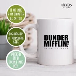 Dunder Mifflin Mok - The Office Merchandise - Michael Scoot - Koffiemok - Grappige Cadeaus - Kado Man - Cadeau Voor Man - Mokken En Bekers - Verjaardag Cadeau - Koffiekopjes - Mok Met Tekst - Collega Kado -Brita Shop 1200x1200 470