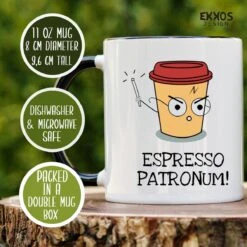 Haryy Potter Espresso Patronum Mok - Harry Potter - Grappige Cadeaus - Verjaardag Cadeau - Cadeau Voor Man - Cadeau Voor Vrouw - Mok Met Tekst - Mokken - Best Cadeautjes - Thee Glazen - Koffie Mok -Brita Shop 1200x1200 485