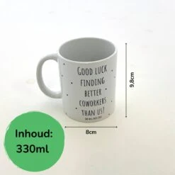 Merkloos Afscheidsmok | Afscheid Collega | Koffiemok | Mok 300 Ml | Mok | Keramische Mok 13 Merkloos Afscheidsmok | Afscheid Collega | Koffiemok | Mok 300 Ml | Mok | Keramische Mok -Brita Shop 1200x1200 492