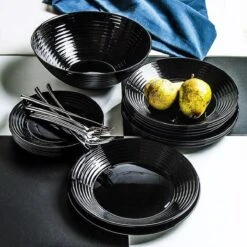 Luminarc Harena Serviesset - Zwart - 19-delig - 6 Persoons 15 Luminarc Harena Serviesset - Zwart - 19-delig - 6 Persoons -Brita Shop 1200x1200 548