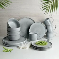 Excellent Serviesset - Servies - 16 Stuks - Aardewerk - Grijs -Brita Shop 1200x1200 575