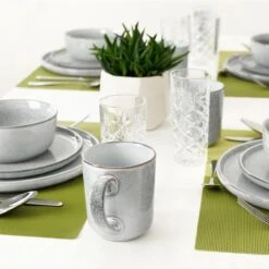 Excellent Serviesset - Servies - 16 Stuks - Aardewerk - Grijs -Brita Shop 1200x1200 576
