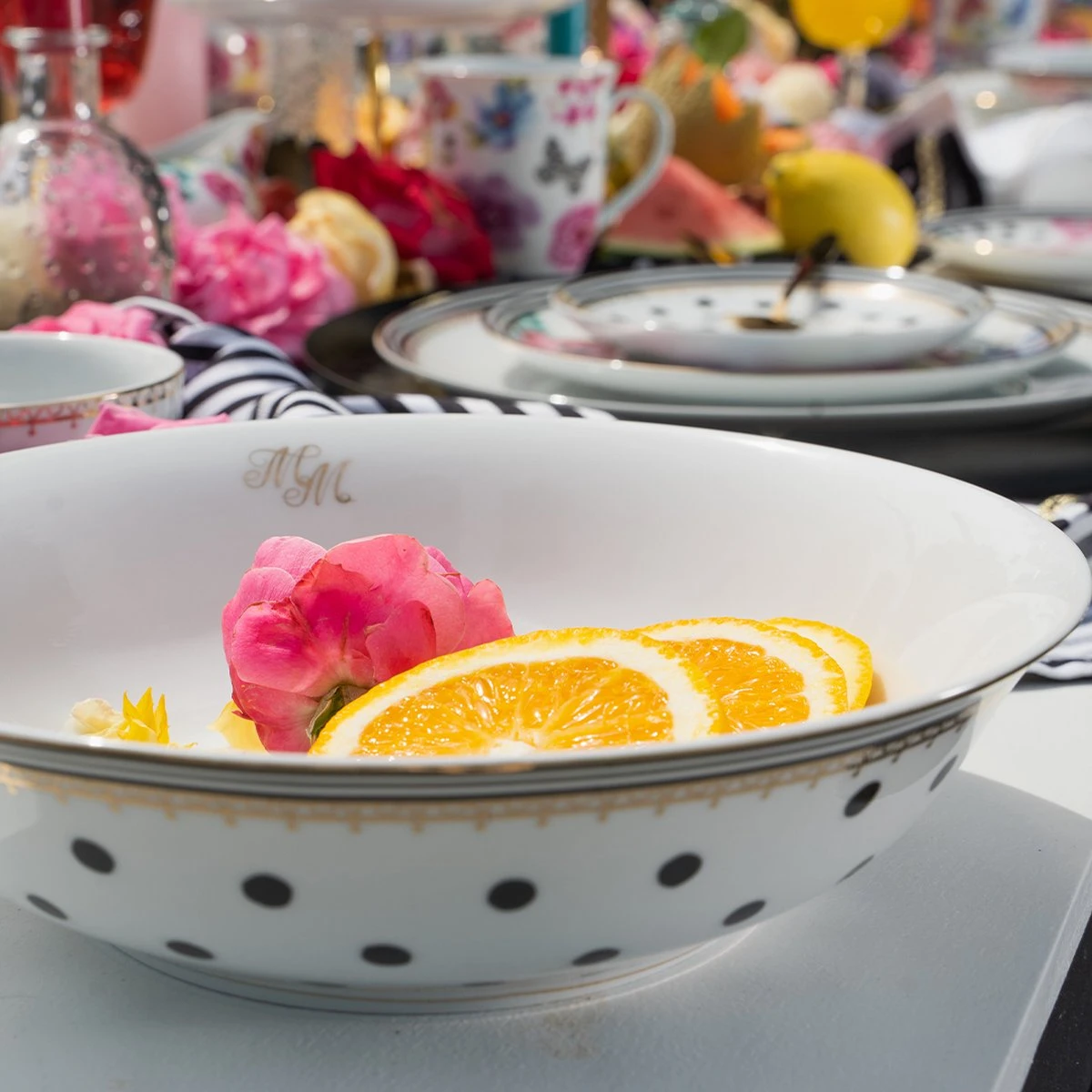 Melli Mello Nora Dots - Serviesset - Complete Serviesset 6 Personen - Bloemen - Stippen 6 Melli Mello Nora Dots - Serviesset - Complete Serviesset 6 Personen - Bloemen - Stippen - Afbeelding 4