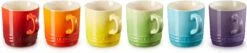 Le Creuset Set Van 6 Koffiebekers 200 Ml Regenboog Kleuren -Brita Shop 1200x257