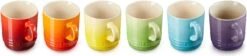 Le Creuset Set Van 6 Koffiebekers 200 Ml Regenboog Kleuren -Brita Shop 1200x273