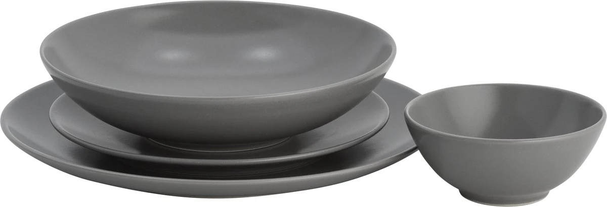 Lite-Body Serviesset Hermes - Grijs - 6 Personen - 24 Delig 6 Lite-Body Serviesset Hermes - Grijs - 6 Personen - 24 Delig - Afbeelding 4