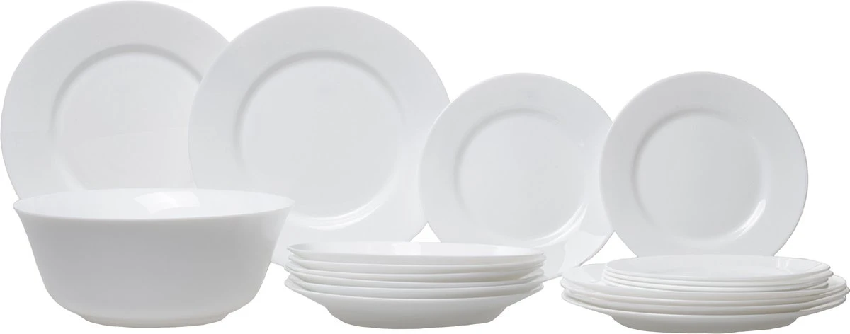 Luminarc Everyday Serviesset - 19-delig - 6 Persoons 4 Luminarc Everyday Serviesset - 19-delig - 6 Persoons - Afbeelding 2