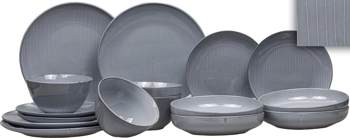 Jay Hill Serviesset Praslin Stripes 16-Delig 10 Jay Hill Serviesset Praslin Stripes 16-Delig - Afbeelding 8