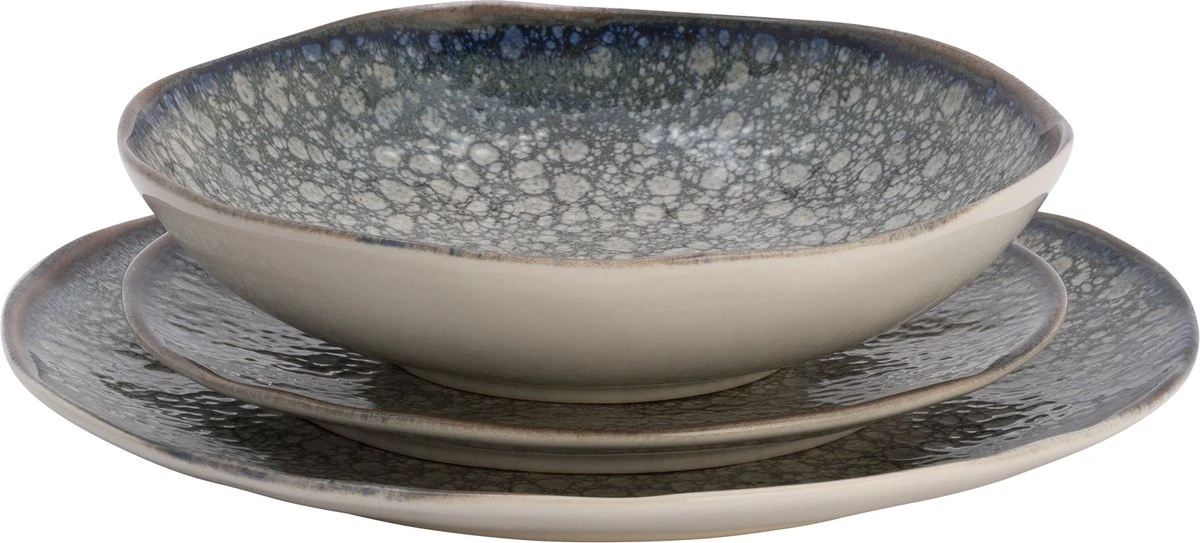 Lite-Body - Serviesset Chloé Wave - 6 Personen - 18 Delig - Grijs Relief 7 Lite-Body - Serviesset Chloé Wave - 6 Personen - 18 Delig - Grijs Relief - Afbeelding 5