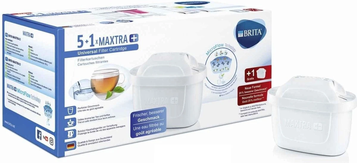 BRITA Maxtra Filterpatronen - 5+1-Pack 4 BRITA Maxtra Filterpatronen - 5+1-Pack - Afbeelding 2