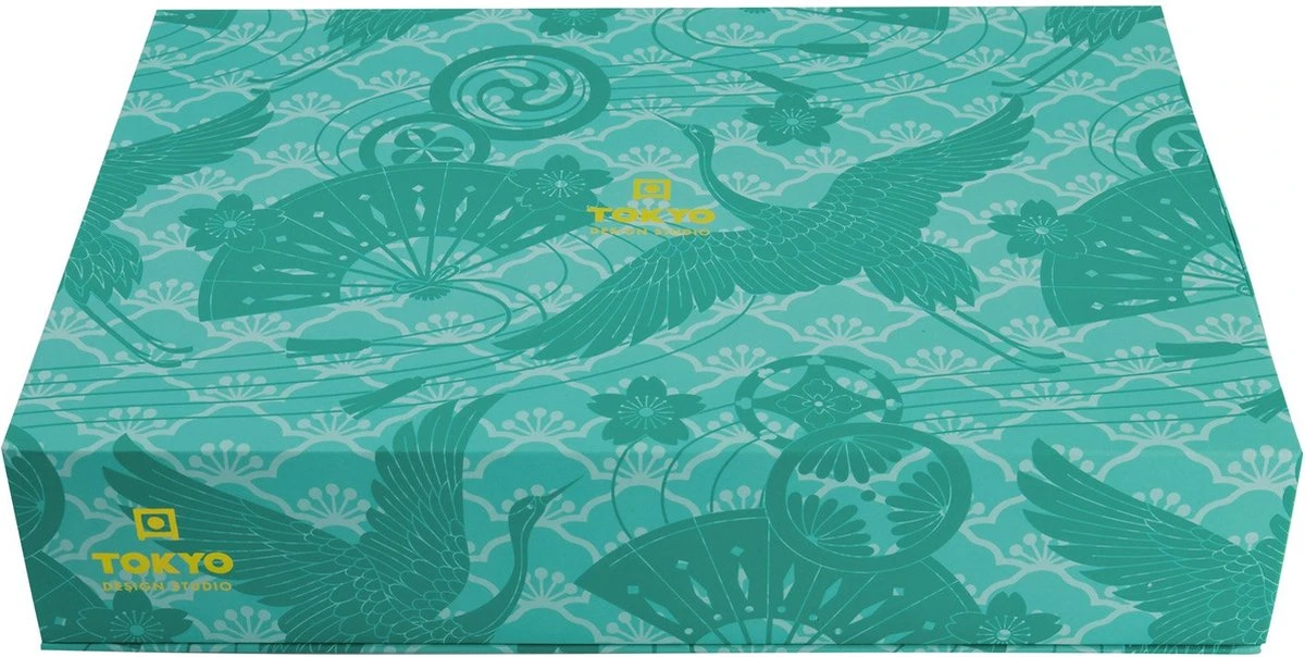 Tokyo Design Studio Glassy Turquoise Sushi Servies - 8 Delig - 2 Persoons 6 Tokyo Design Studio Glassy Turquoise Sushi Servies - 8 Delig - 2 Persoons - Afbeelding 4