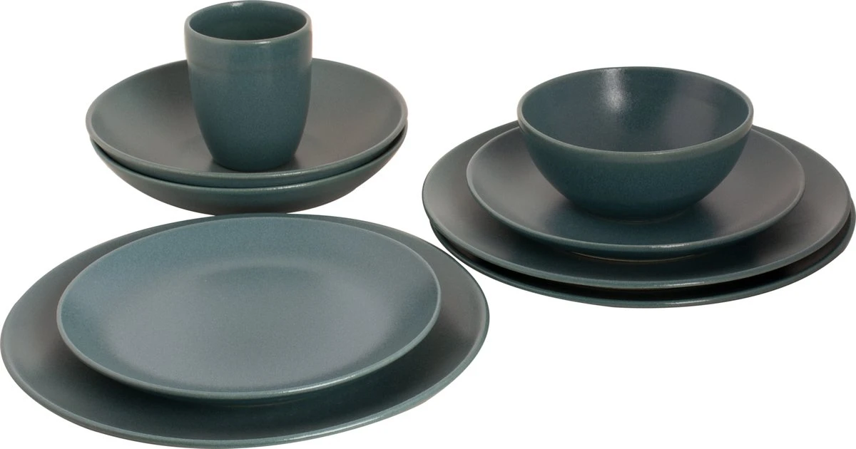 Mammoet Serviesset Spirit Stoneware 6-persoons 30-delig Groen 3 Mammoet Serviesset Spirit Stoneware 6-persoons 30-delig Groen
