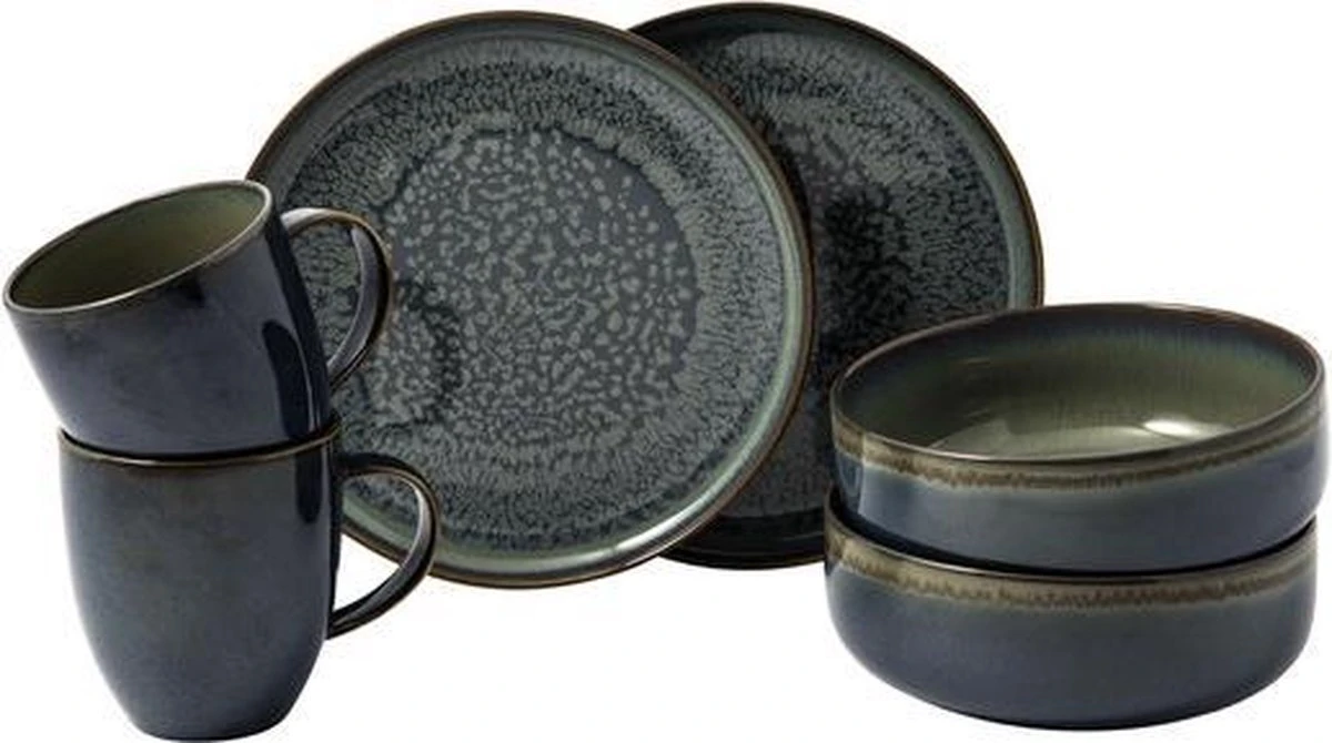 Villeroy & Boch Serviesset Crafted Breeze Grijsblauw 6-Delig 5 Villeroy & Boch Serviesset Crafted Breeze Grijsblauw 6-Delig - Afbeelding 3