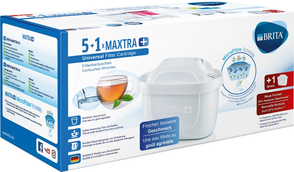 BRITA Maxtra Filterpatronen - 5+1-Pack 7 BRITA Maxtra Filterpatronen - 5+1-Pack - Afbeelding 5