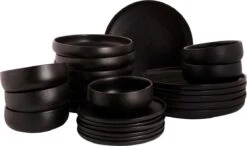 Maastricht Porselein Serviesset Universe Porselein 6-persoons 24-delig Zwart -Brita Shop 1200x707 3