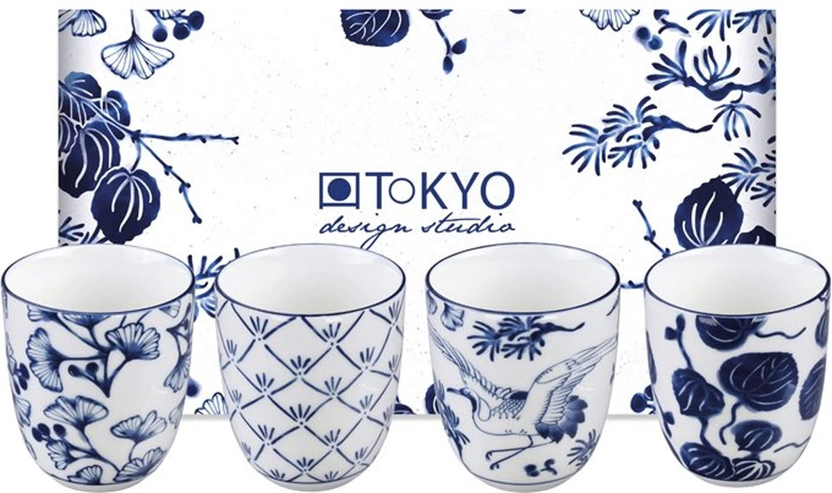 Tokyo Design Studio - Flora Japonica - Kopjes - Porselein - Set Van 4 - 170ml - Topkwaliteit 6 Tokyo Design Studio - Flora Japonica - Kopjes - Porselein - Set Van 4 - 170ml - Topkwaliteit - Afbeelding 4