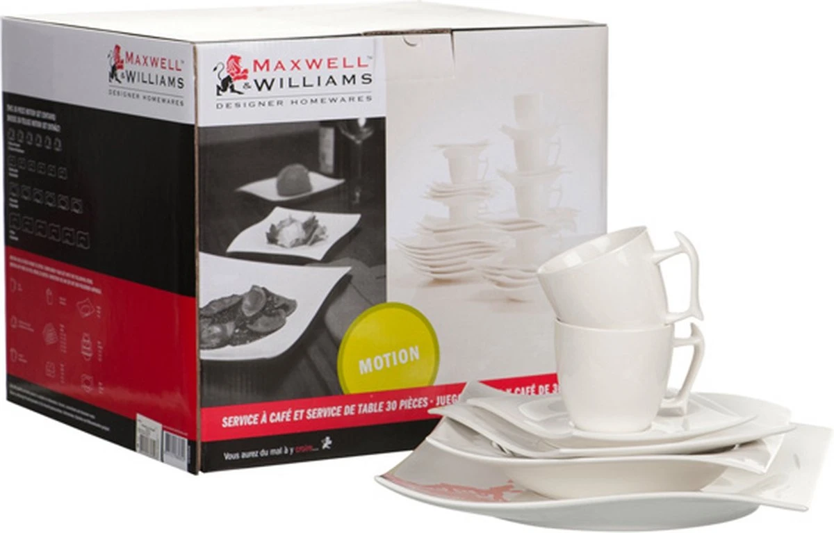 Maxwell & Williams Motion Serviesset - 6 Personen - 30 Delig 6 Maxwell & Williams Motion Serviesset - 6 Personen - 30 Delig - Afbeelding 4