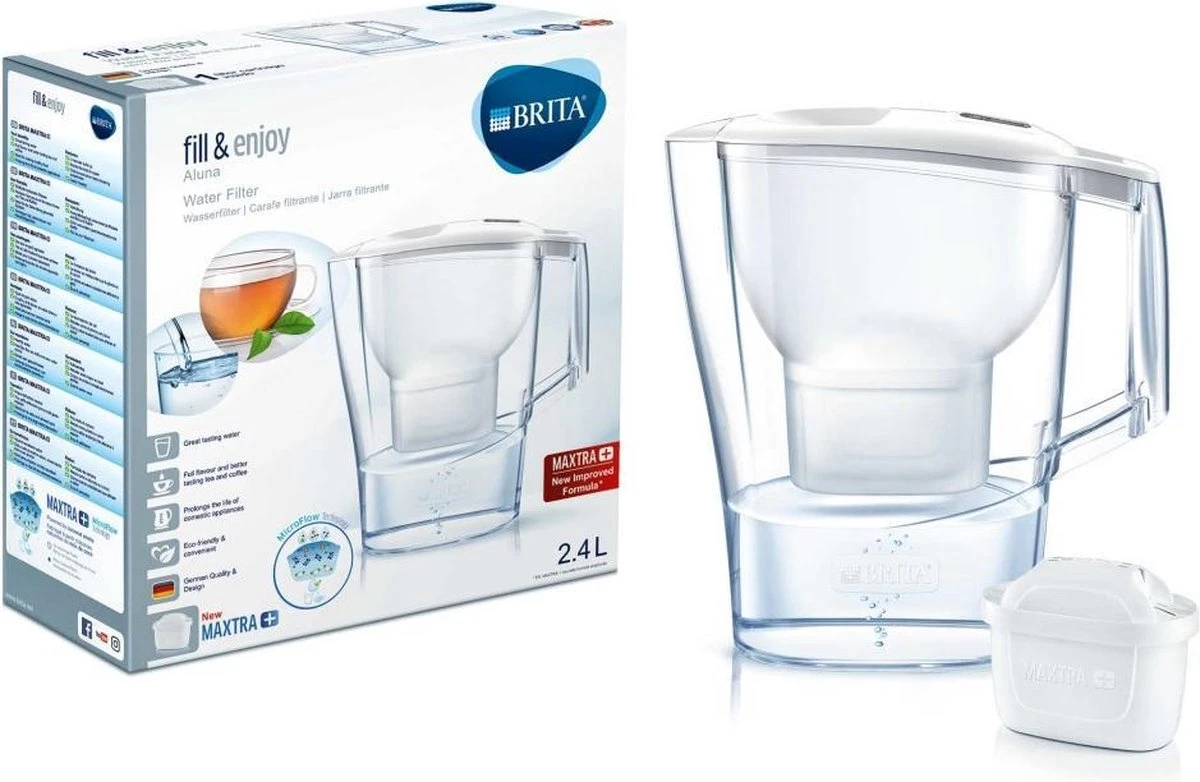 BRITA Fill&enjoy Aluna Cool Waterfilterkan - White 3 BRITA Fill&enjoy Aluna Cool Waterfilterkan - White